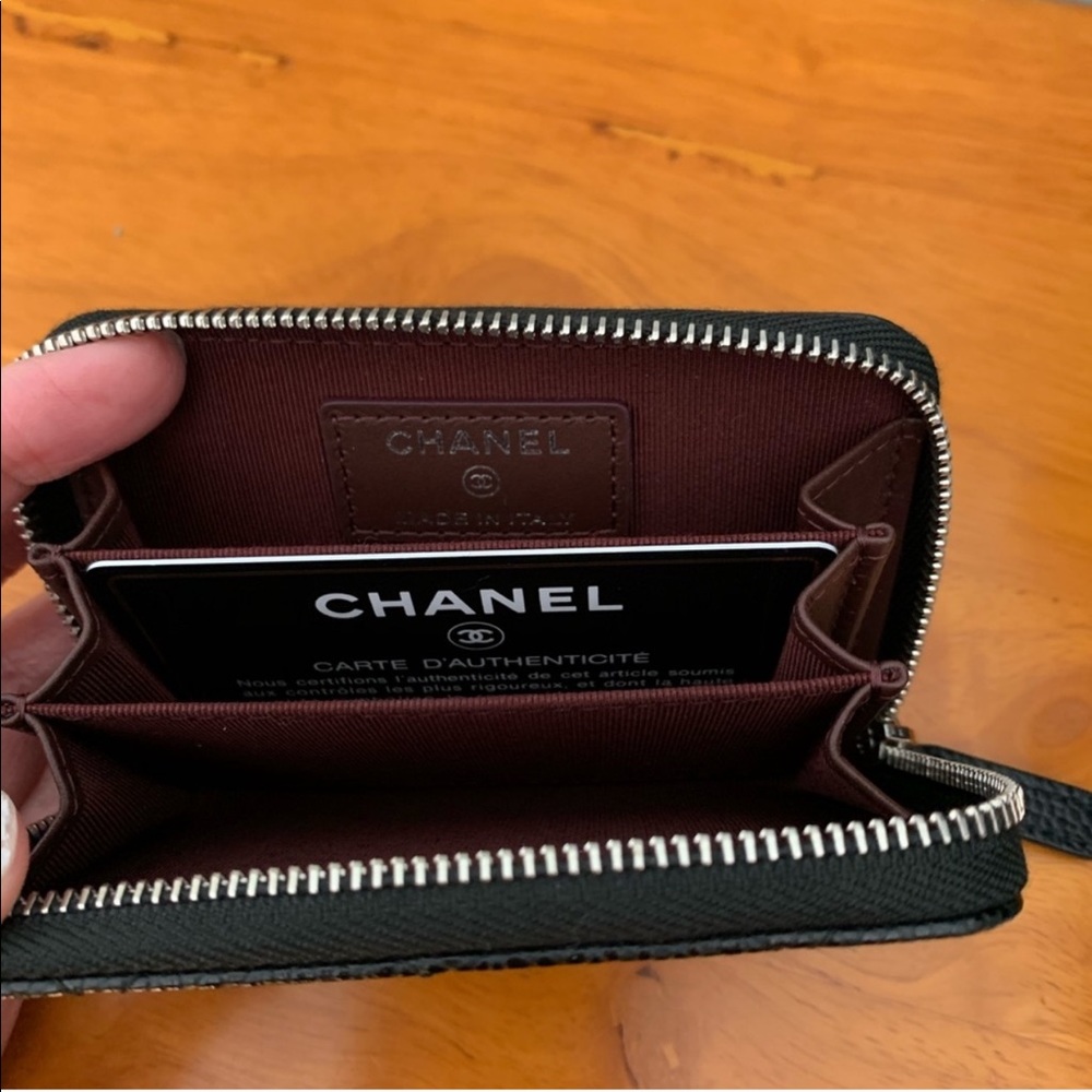 New Chanel Classic Zipped Coin Purse Wallet - Picture 3 of 4